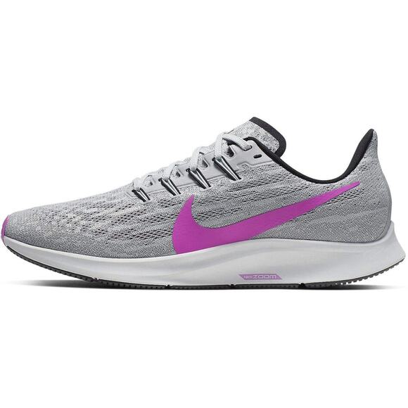 Nike Men Air Zoom Pegasus 36 Running Shoes Pure Platinum/Hyper Violet Men 10 US main image 4